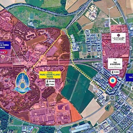 Disneyland-Paris 7 Pers, Netflix, Wifi, 2 Parking Chessy  Bagian luar foto